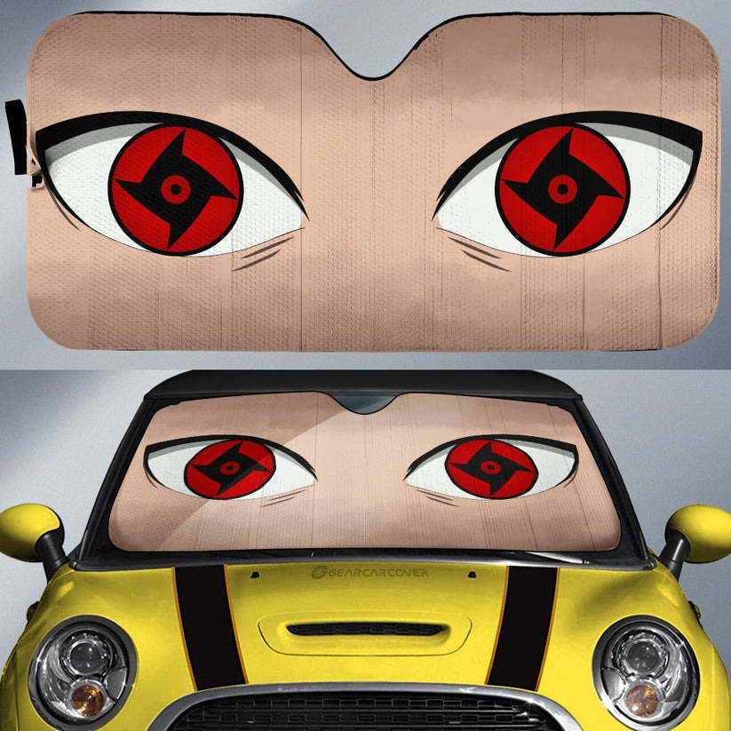Shisui Mangekyou Car Sunshade Custom Akatsuki NRT Anime Car Accessories