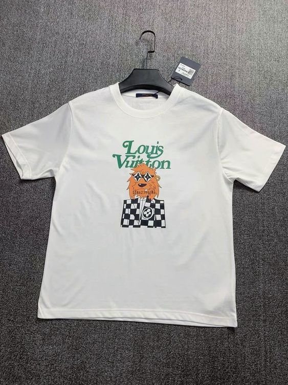 Men's LOUIS VUITTON Race Printing T-Shirt