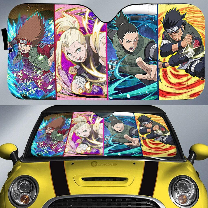 NRT Team 10 Car Sunshade Custom Anime Car Accessories
