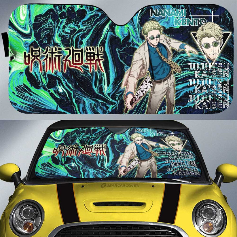 Nanami Kento Car Sunshade Custom Jujutsu Kaisen Anime Car Accessories