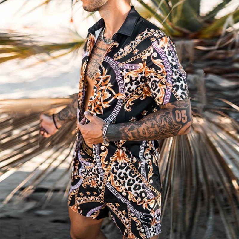 Versace Hawaiian Shirt Set Hot Trend 2023 - HM9070335