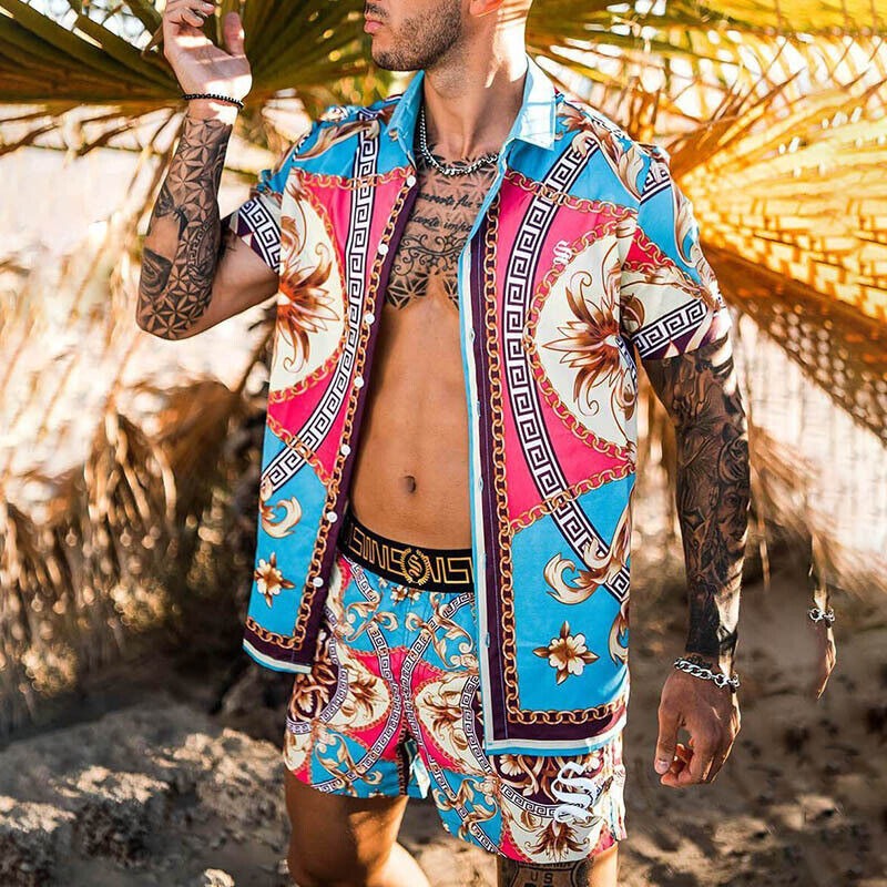 Versace Hawaiian Shirt Set Hot Trend 2023 - HM9070328