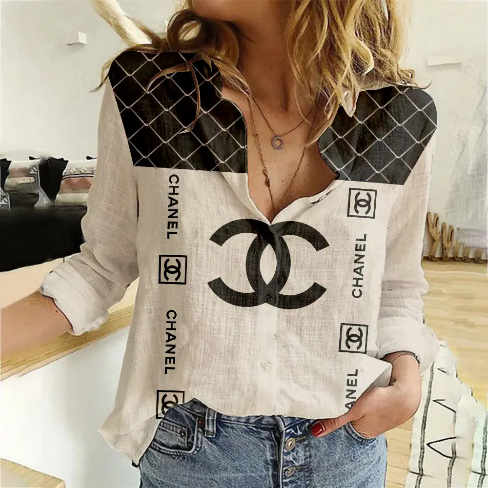 Limited Edition Chanel Women Linen Tshirt Luxury